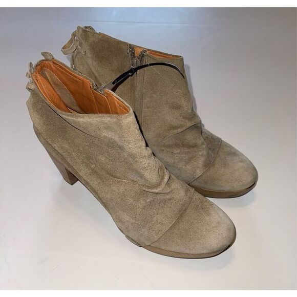 Coclico Anthropologie Ankle Boots Booties Size‎ 40 US 9 Brown Leather  A16 - Picture 1 of 8